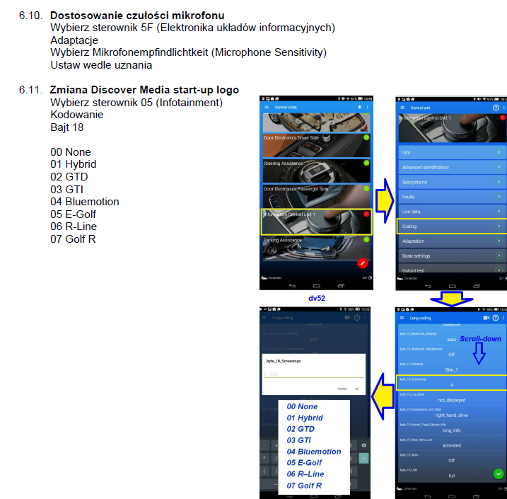 PREMIUM Zeszyt Kodowań VCDS & OBD11 – Lista Kodowań VAG